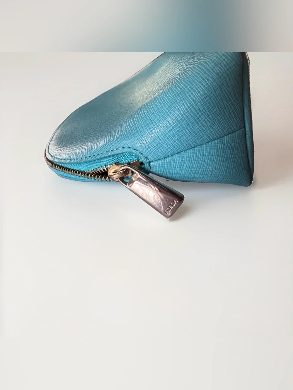 Furla Teal Dome shape Mini Bag Pouch
